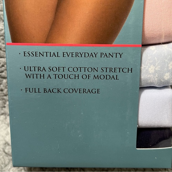 Felina Womens 8 Pack Hi-Cut Brief Cotton Modal Stretch Size M Multicolor New - Picture 11 of 13